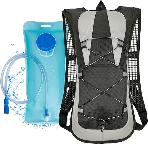 neyrat Mochila de hidratación ligera con mochila de hidratación de 2 litros para correr, ciclismo, senderismo