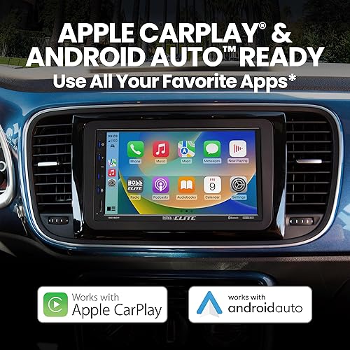 Miniatura 3 de BOSS Audio Systems Elite BE7ACP Estéreo de Coche - Pantalla de 7", Unidad Principal de Apple CarPlay y Android Auto, Estéreo de Coche Doble DIN con
