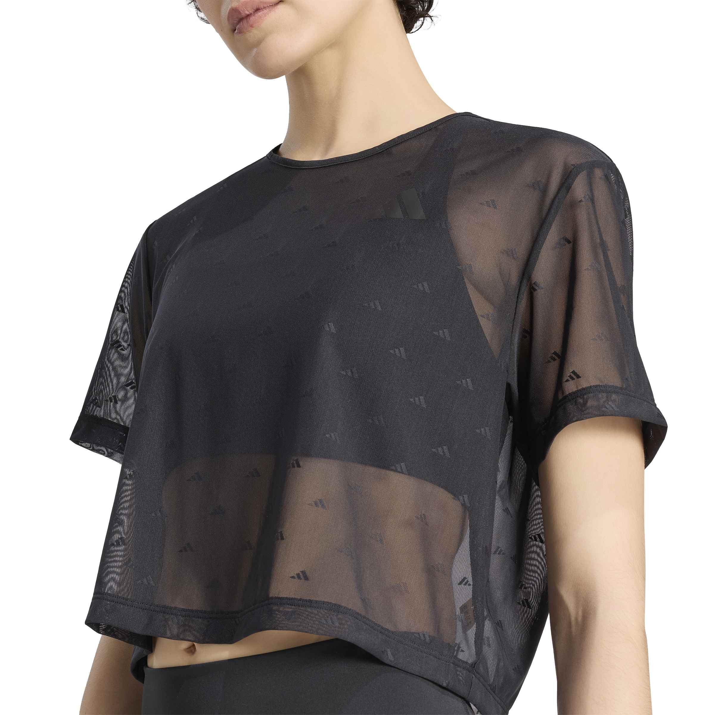 adidas Women's PrimeLift Essentials Workout Mesh-T-Shirt, kastig geschnitten
