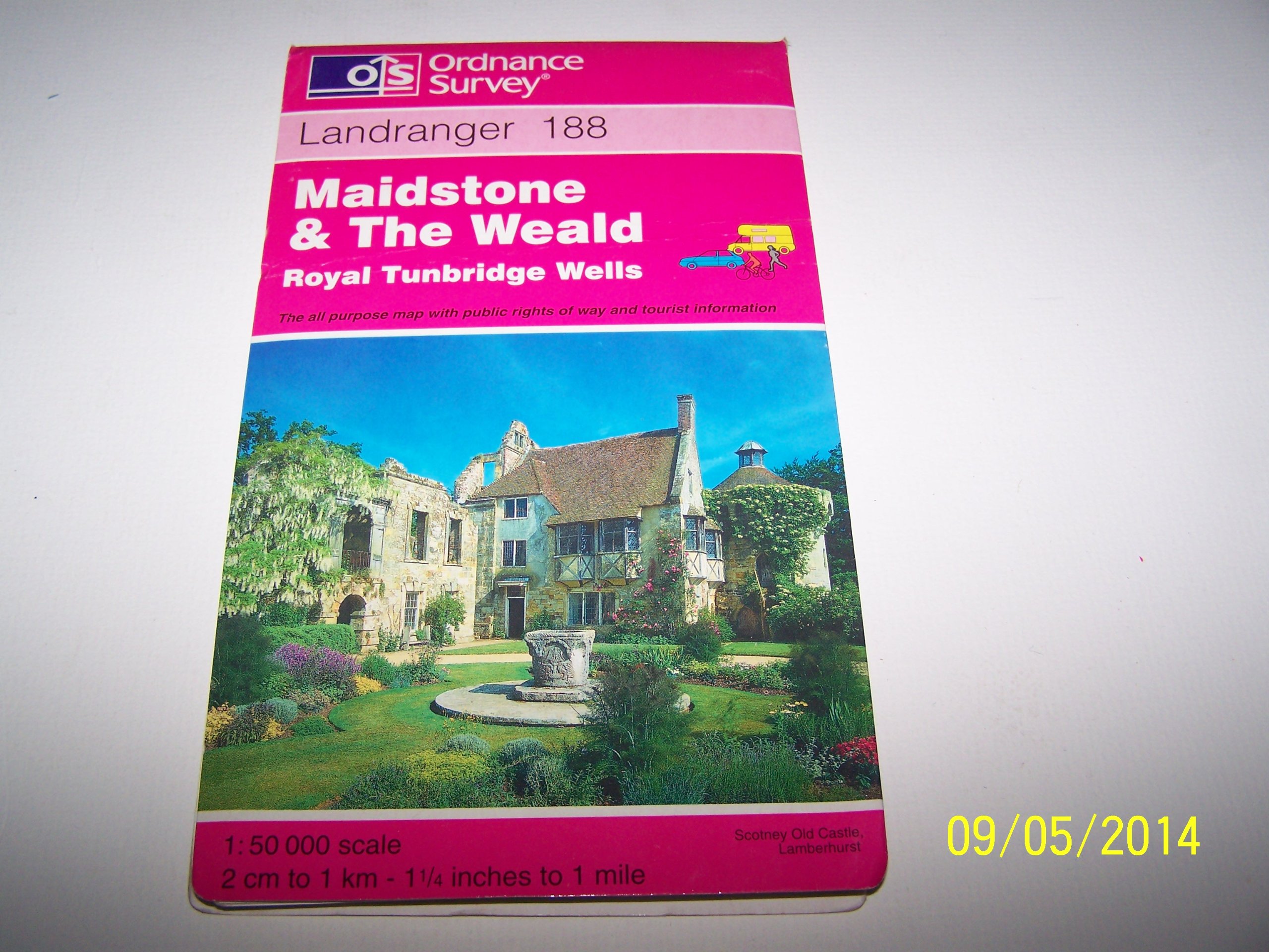 Maidstone and the Weald, Royal Tunbridge Wells: Sheet 188 (Landranger Maps)