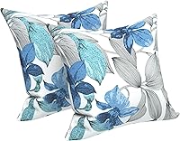 Vista 148 de LVTXIII - Juego de fundas para cojines de sofá, patio o sillón de exteriores, cuadradas y decorativas, 2 unidades de 16" x 16", sin relleno