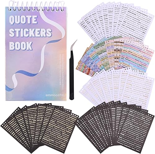 Miniatura 13 de 6 juegos de 300 piezas de pegatinas Washi, libro de pegatinas de sueños coloridos para el diario, pegatinas de papel decorativo DIY para álbum