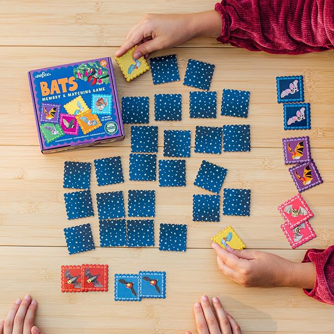 Juego de Memoria y Parejas Bats Little Square miniatura 5