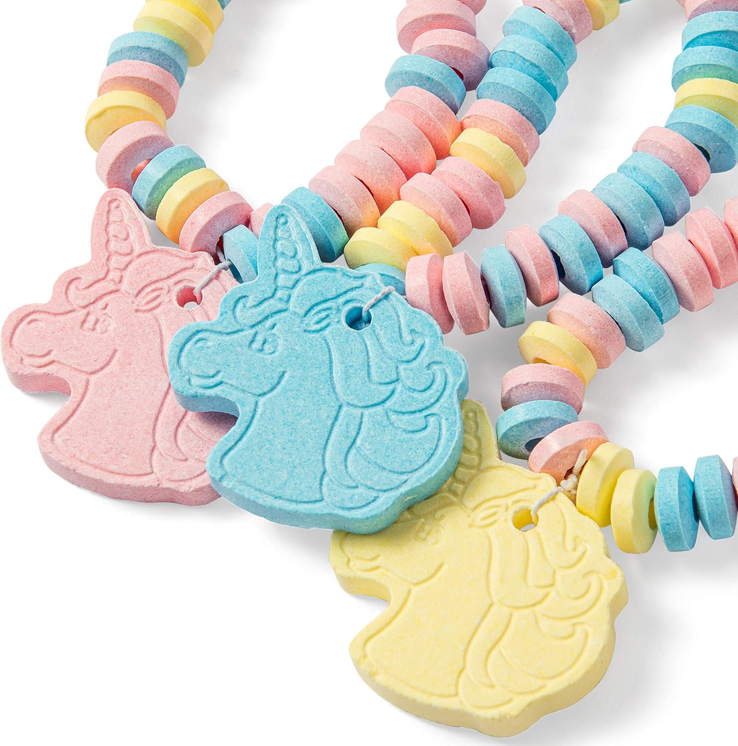 Unicorn Candy Bracelet – 12 Count Individually Wrapped Edible Unicorn Jewelry – Rainbow Fruit Flavored Candy Bracelets – Party Favors, Birthday Bags, Classroom Treats