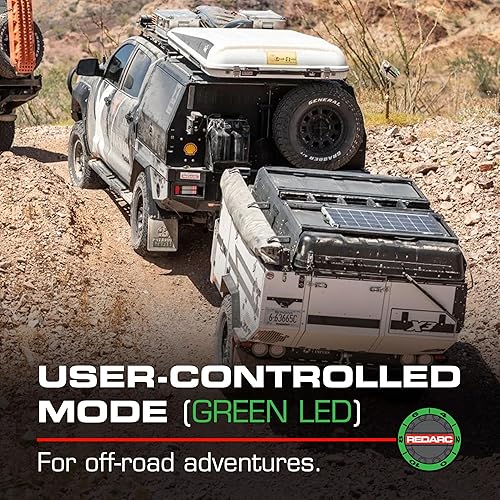 Miniatura 5 de REDARC Tow-Pro Elite Kit de controlador de freno eléctrico para remolque, modos de frenado dual, calibración activa, detección de inercia, anulación