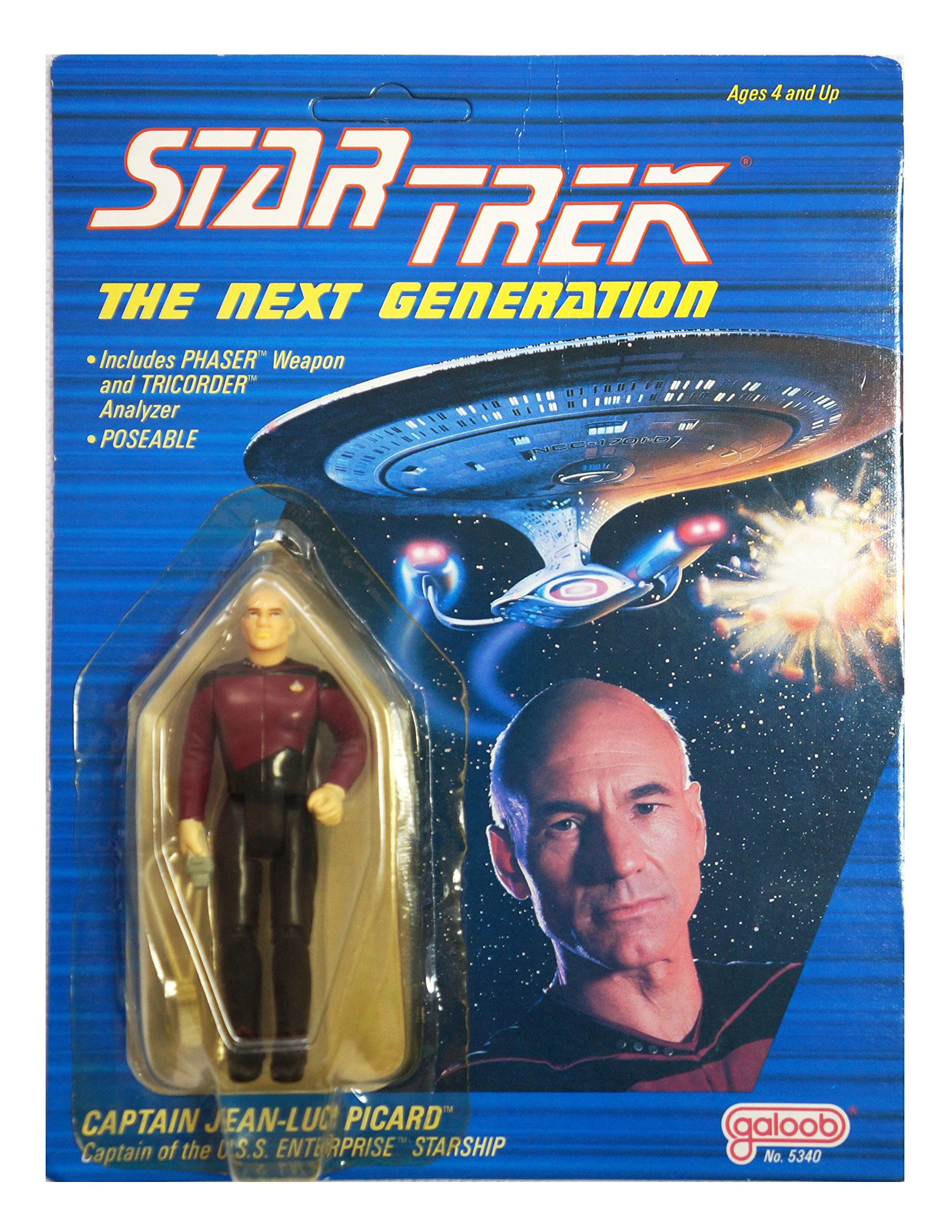 STAR TREK THE NEXT GENERATION CAPTAIN JEAN-LUC PICARD by GALOOB