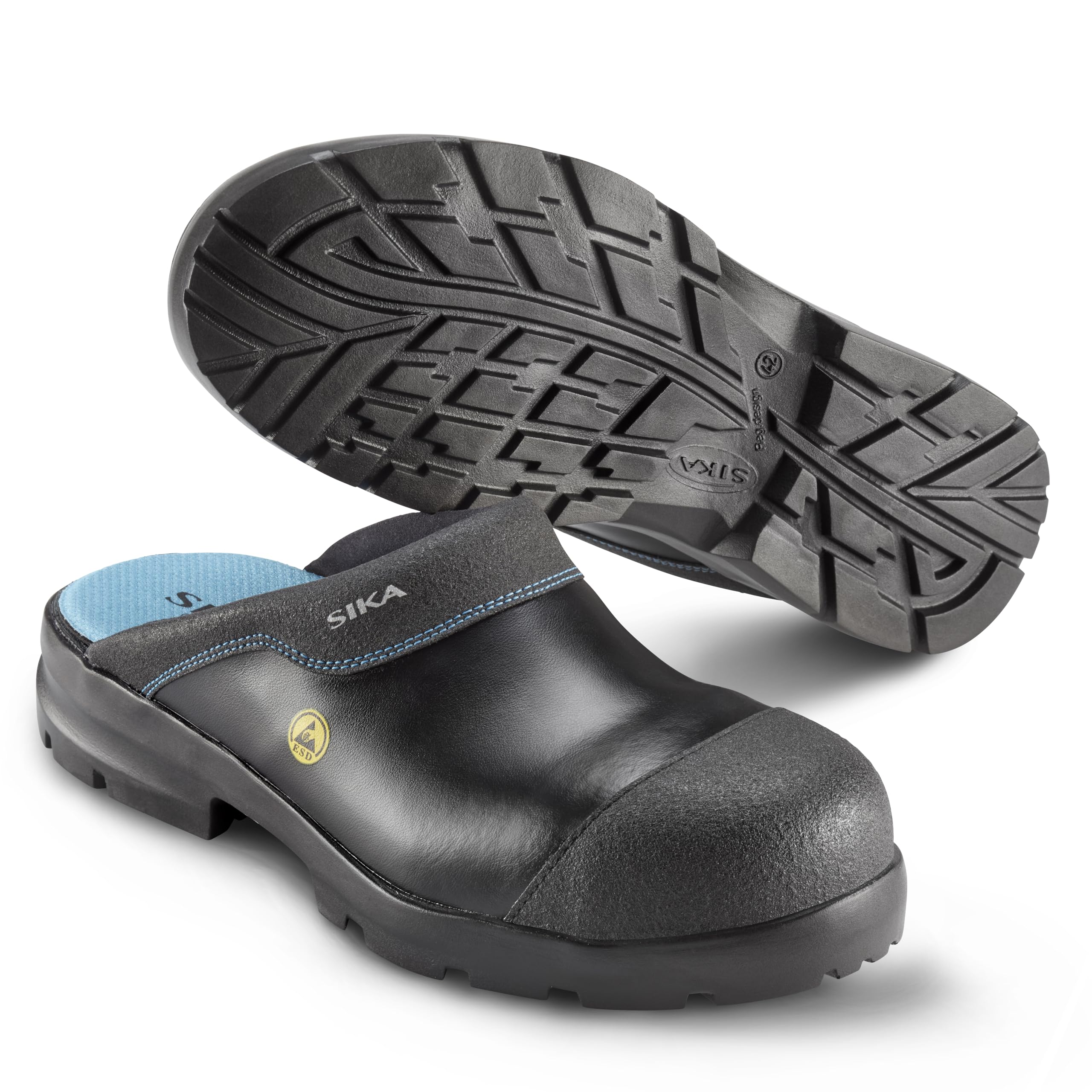 SIKA - Calzado de protección de Piel para hombre Negro negro, color Negro, talla