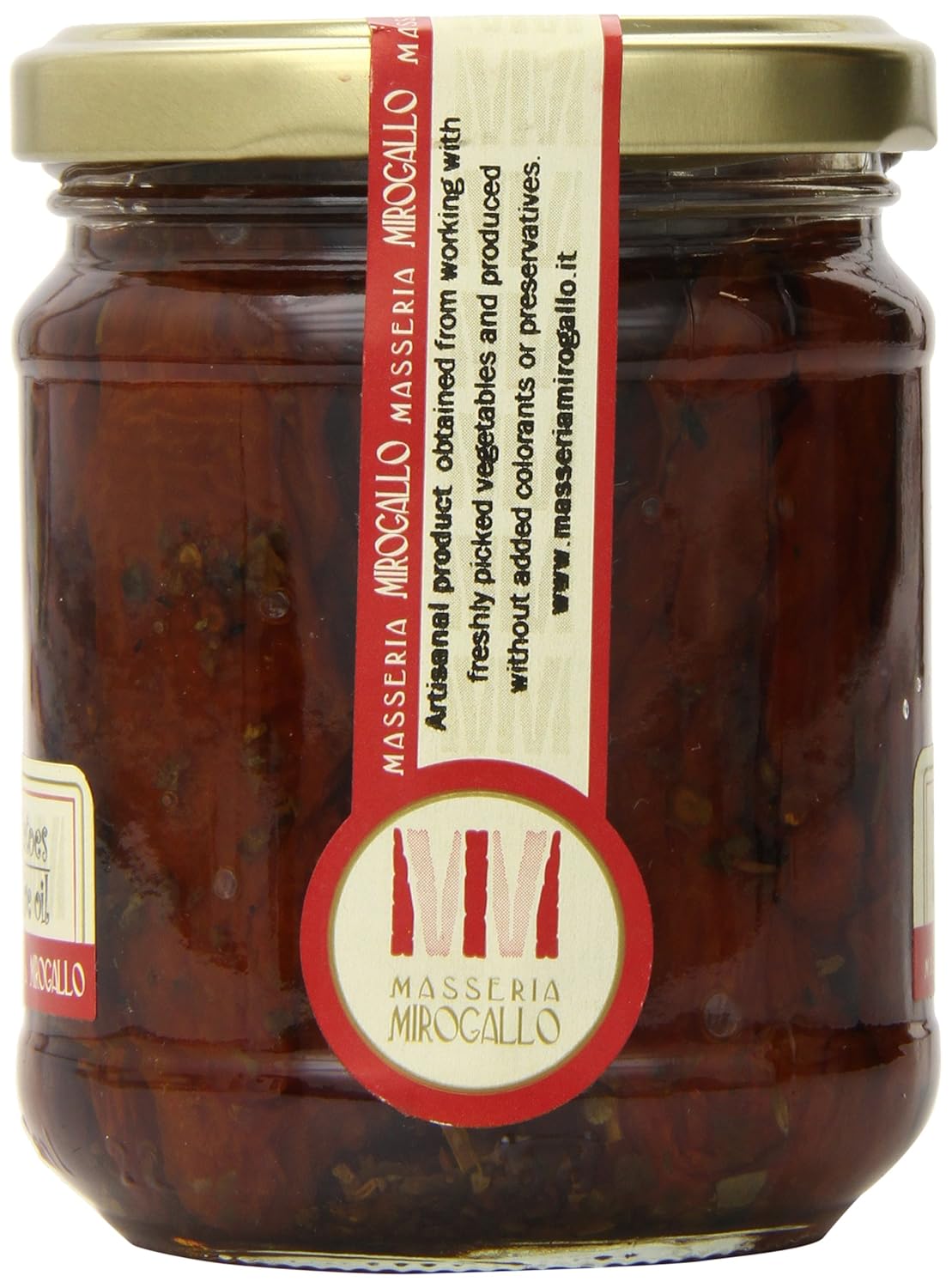 Masseria Mirogallo Sun Dried Tomatoes In Extra Virgin Olive Oil, 6.9 Ounce