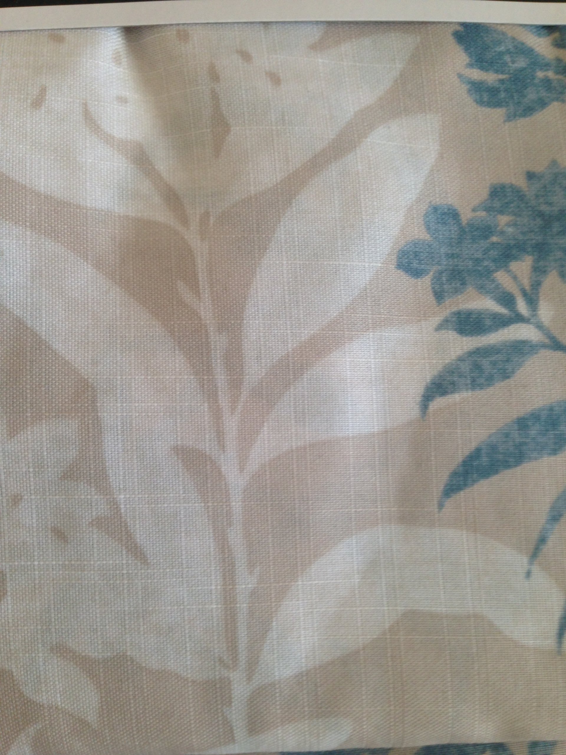 Laura Ashley Tenby Seaspray Rod Pocket Panel Pair, Two 40 by 84 Inch Panels