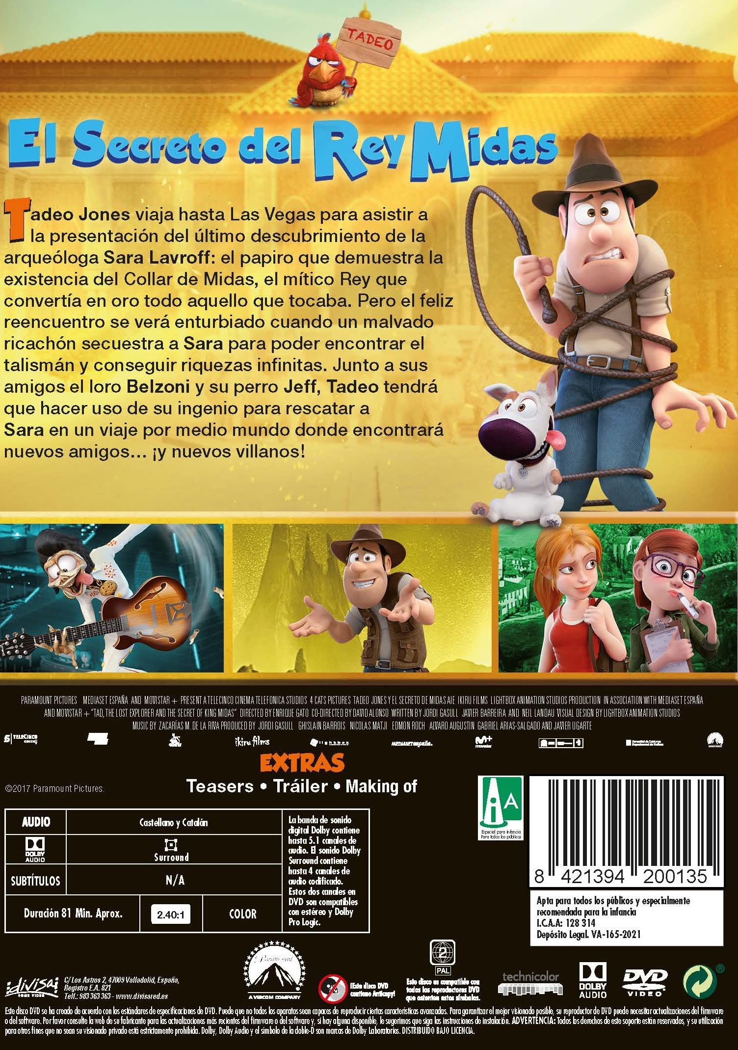 Tadeo Jones 2: El Secreto Del Rey Midas