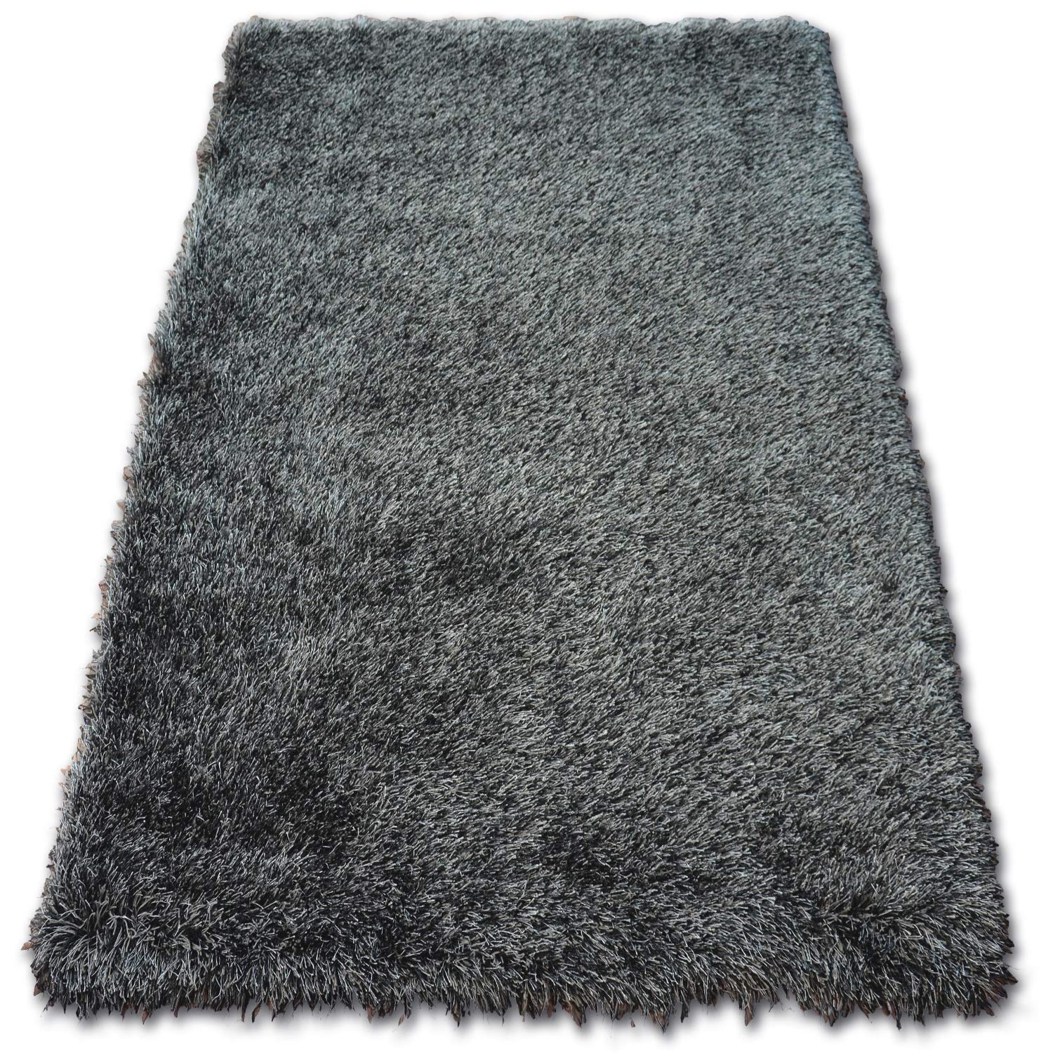 Tapis Love Shaggy noir 60x110 cm tapis de salon à mèches