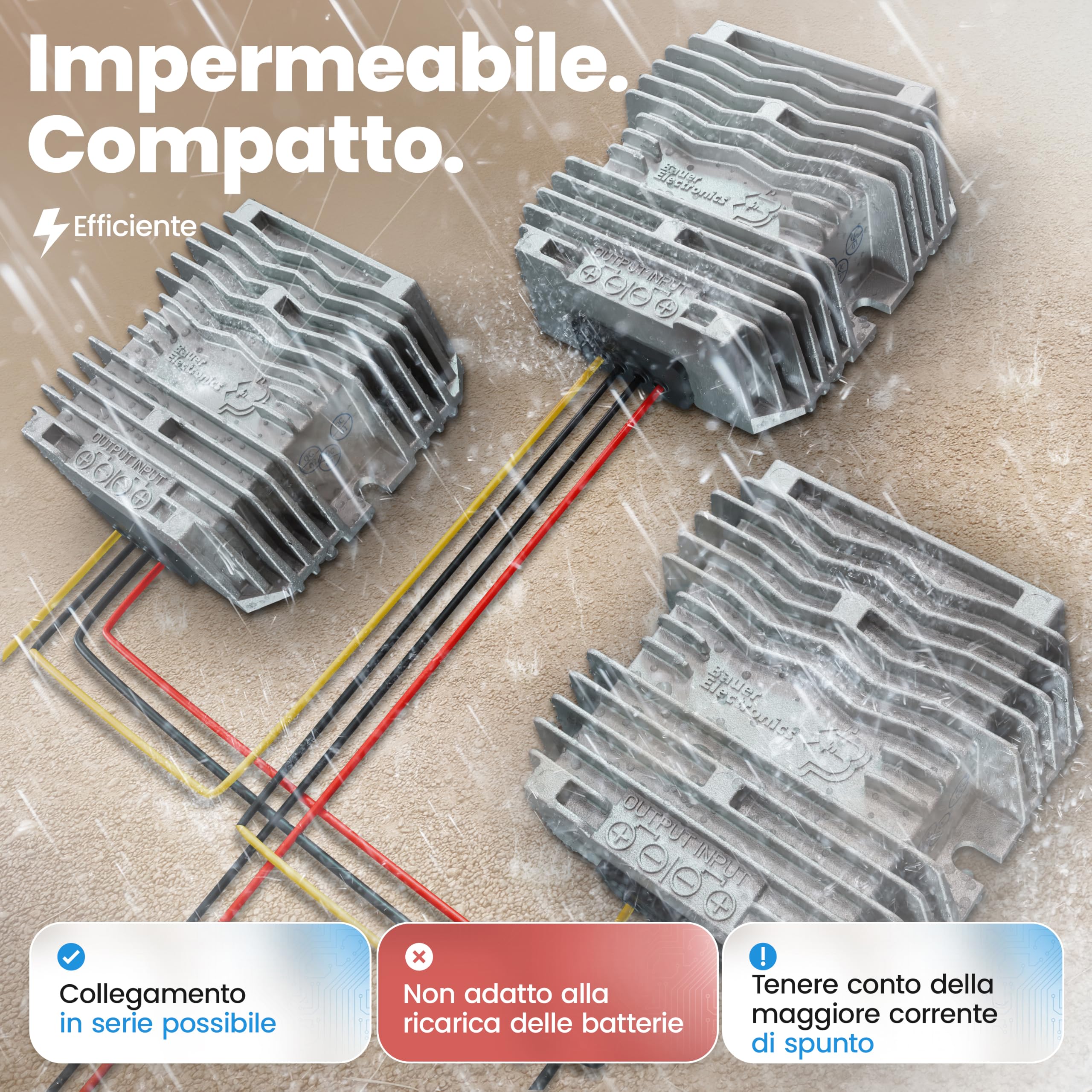 Convertitore di tensione DC-DC isolato 24-V a 12-V 10-A 120-W | Convertitore Buck isolato galvanicamente regolatore di tensione stabilizzatore di tensione limitatore