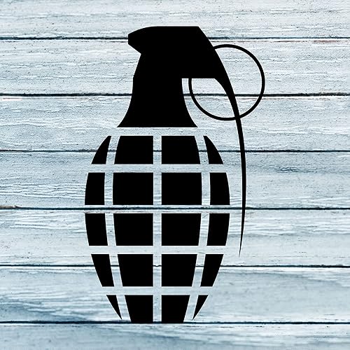 Pegatina de pared de granada – arma del ejército bomba de munición explosiva mano – vaso portátil botella de cocina ventana del coche decoración del