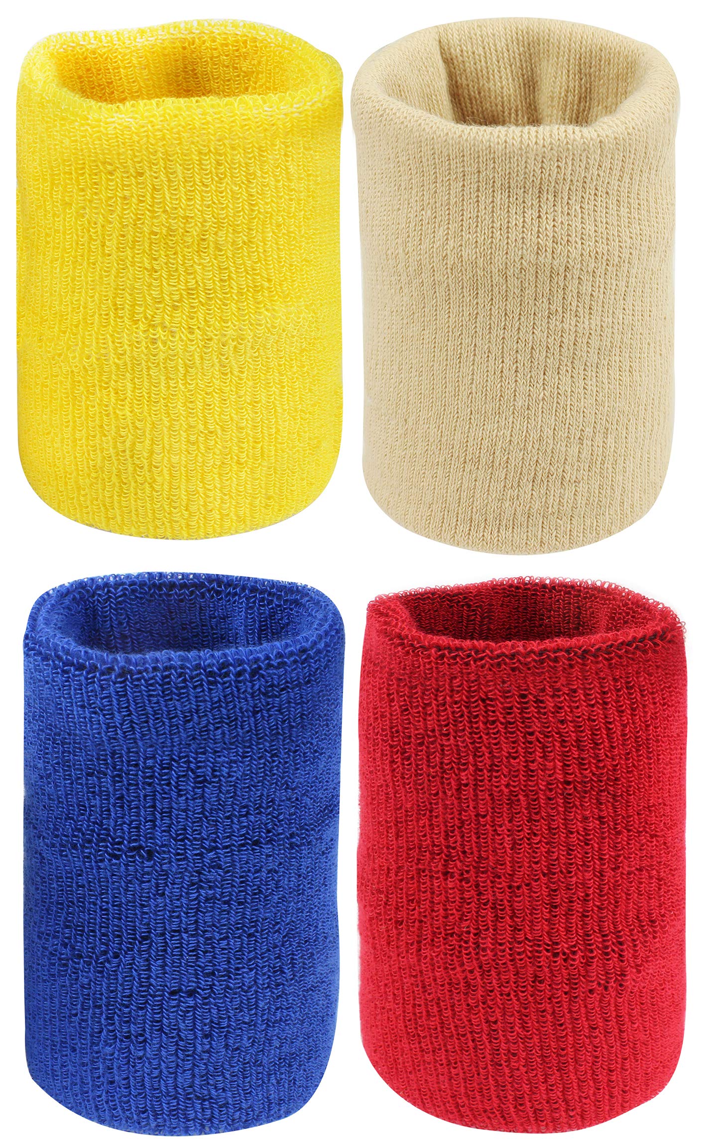 Neska Moda Unisex Multicolor Pack of 4 Cotton Wrist Band (B07TDM4YTG) Amazon Price History, Amazon Price Tracker