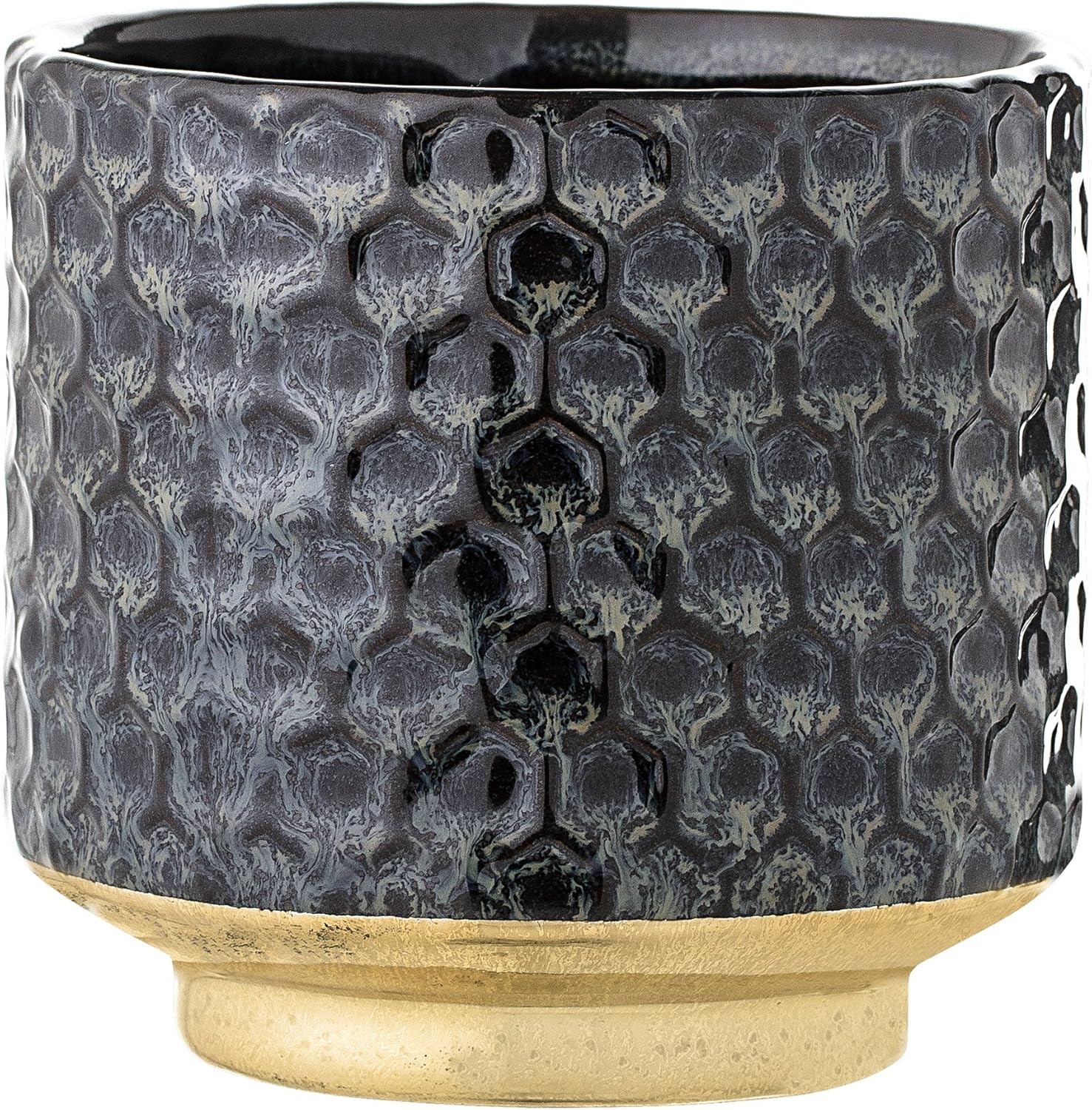 Bloomingville Flower Pot, Terracotta, White, 12cm
