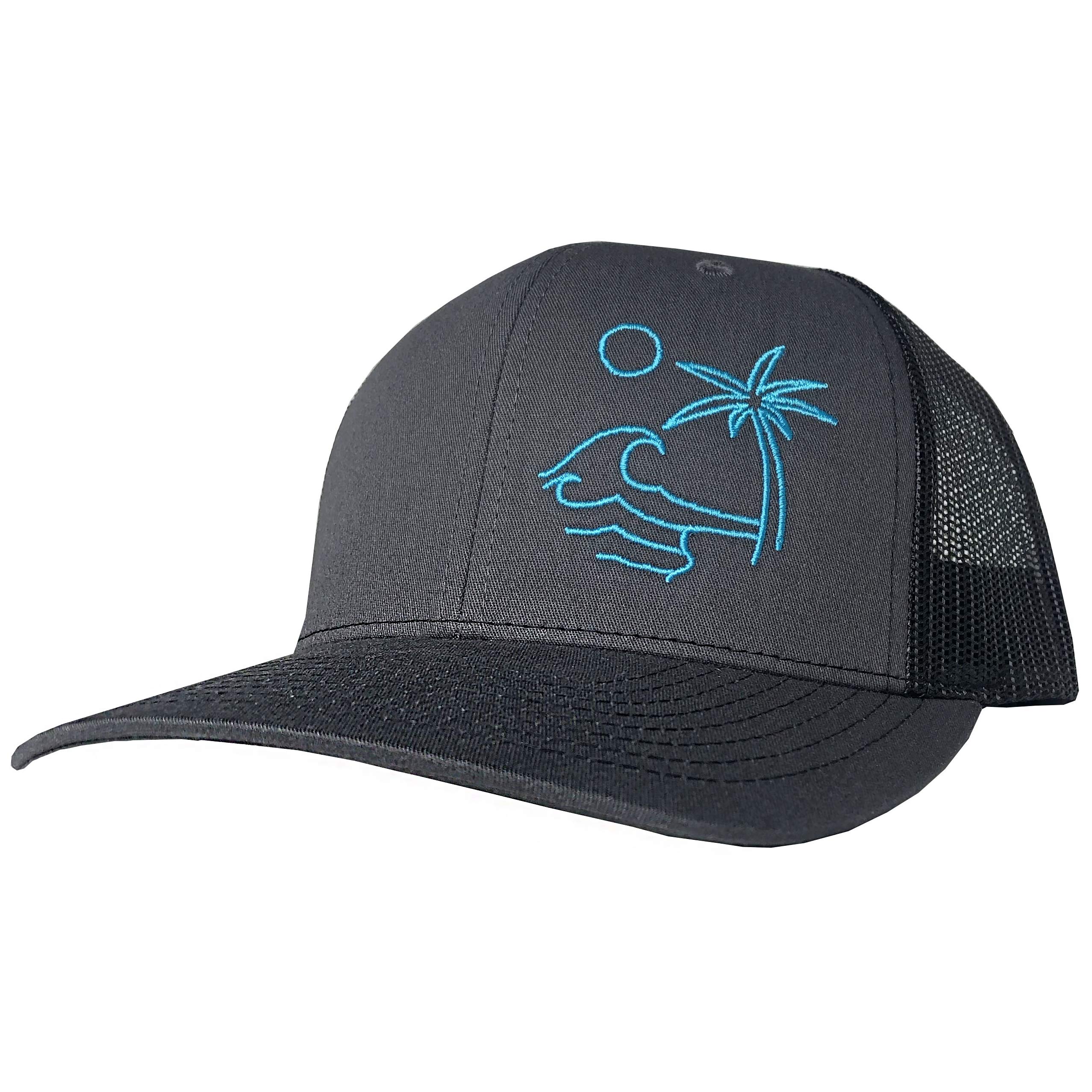 ThreadBoundOutdoor Trucker Hat Snapback - Surf Beach Design