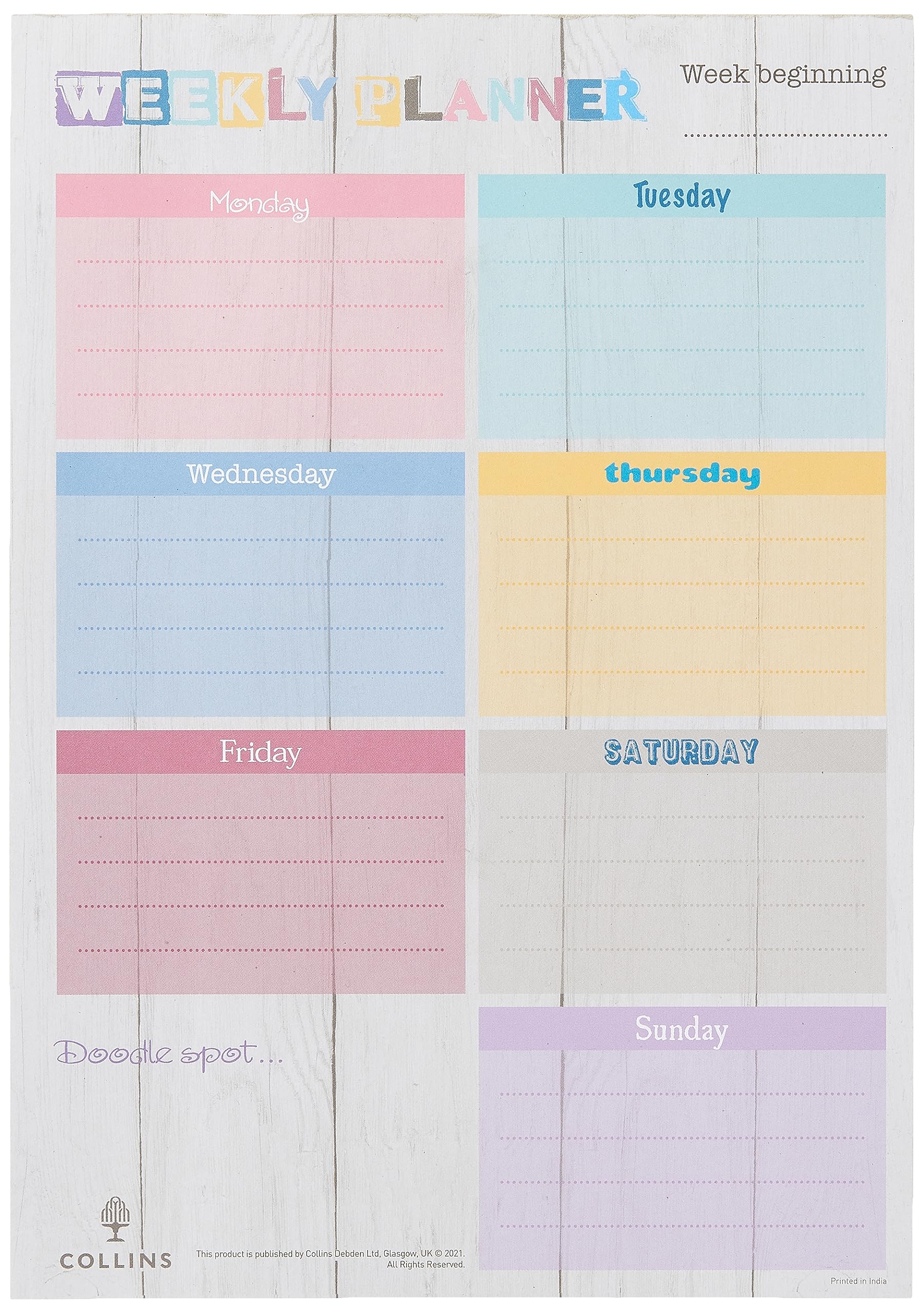 Brighton - Planner Pad A4 Weekly - DPWA4-01