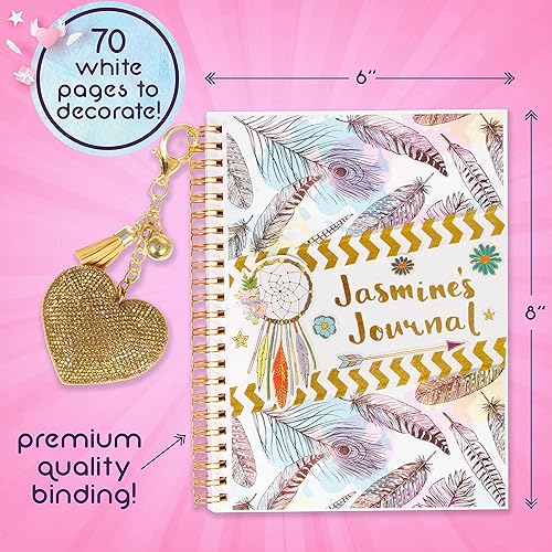 Miniatura 5 de Juego de diario Good Vibes de bricolaje solo por Craft Vibes - Diario personalizado - Diarios personalizados para niñas - Kit de álbum de recortes