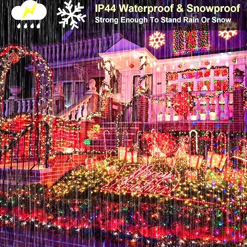 Miniatura 6 de Guirnalda de luces de Navidad para exteriores, 1000 LEDs403 pies, enchufable, con control remoto, 8 modos y temporizador, impermeable, para el