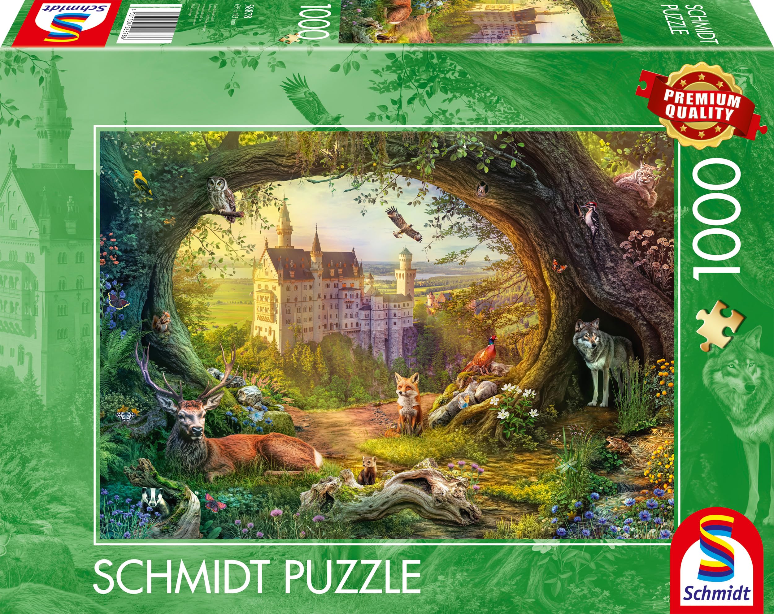 Schmidt Spiele- Puzzle Animali della Foresta Tropicale 100 Pezzi 56250