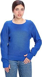 Ravin womens Crew Neck Winter Pullover - Dark Blue Women Pullover