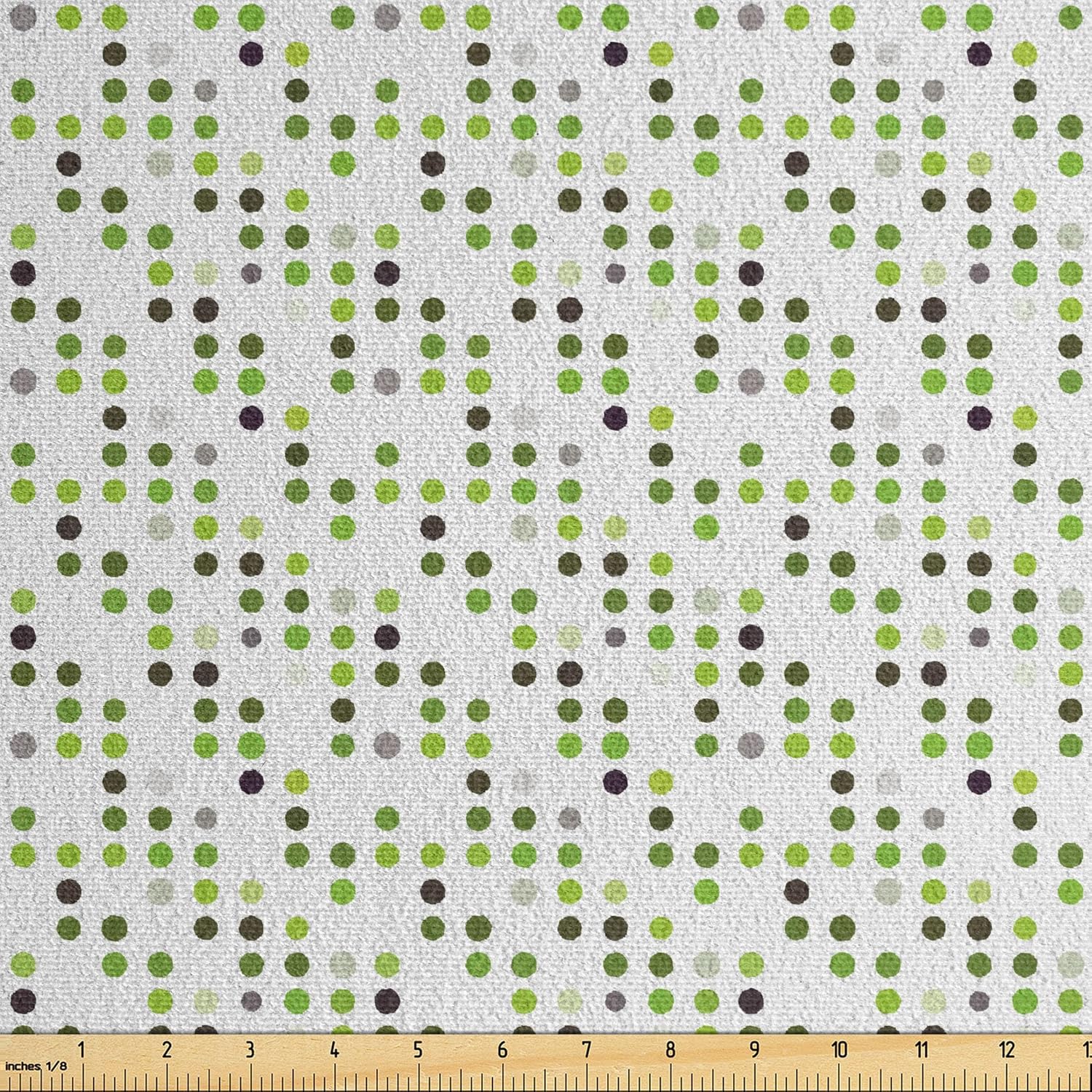 Ambesonne Maritime Faux Suede Fabric by The Yard, Continuous Horizontal Seagulls Wavy Lines, for Indoor Outdoor DIY Projects Upholstery, 3 Yards, Seafoam White