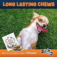 Vista 8 de Huesos de perro para masticadores agresivos Rebanadas de hueso de res con sabor ahumado de nogal Golosinas para perros pequeños – Todo natural