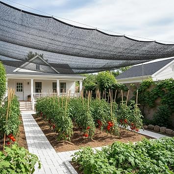 SUNNY GUARD 35-45% Sun Shade Cloth, 14 x 20 FT Black HDPE Mesh Breathable Garden Shade Cover for Plants, Vegetables, Greenhouse, Patio, Chicken Coop & Dog Kennel
