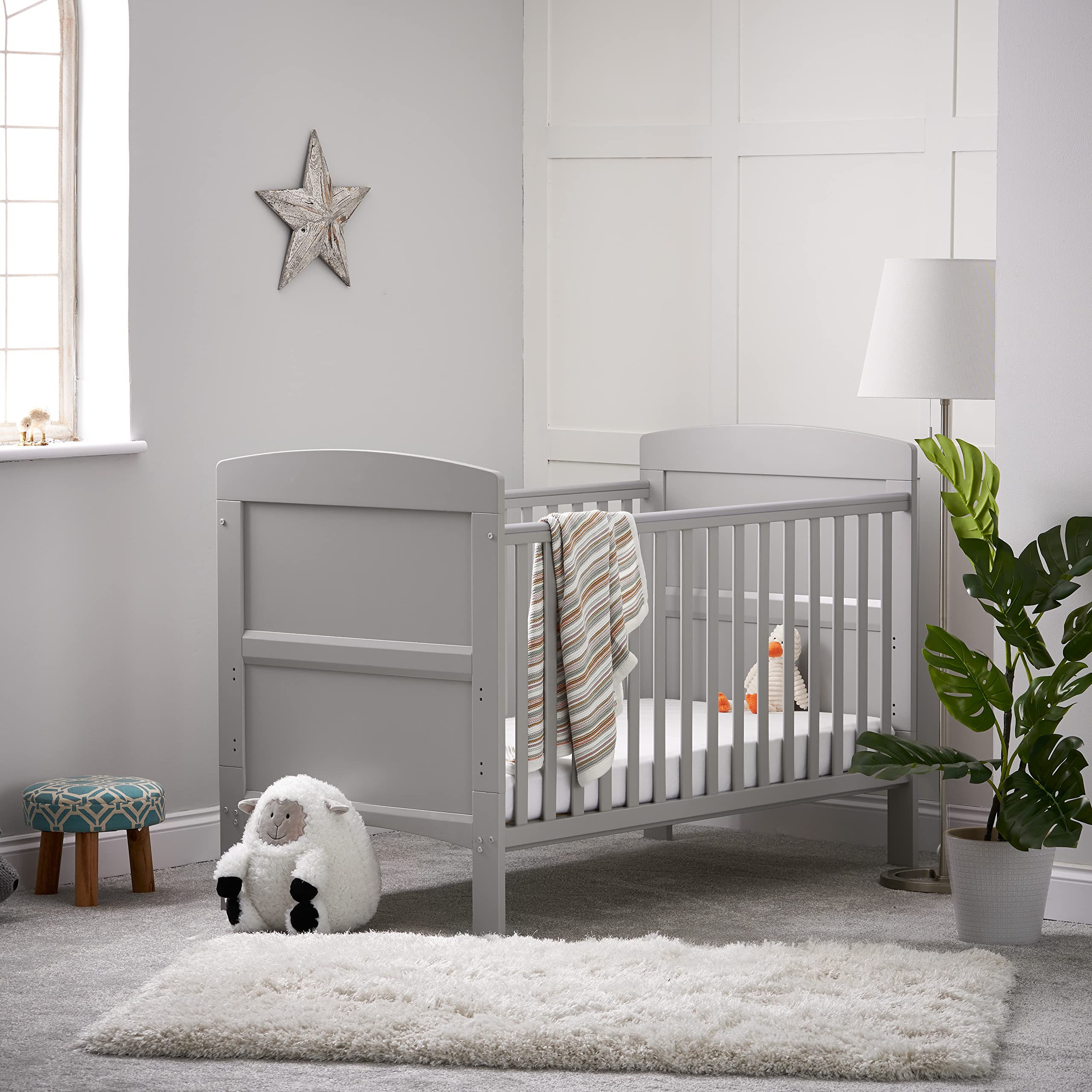 Obaby Grace Cot Bed, Warm Grey