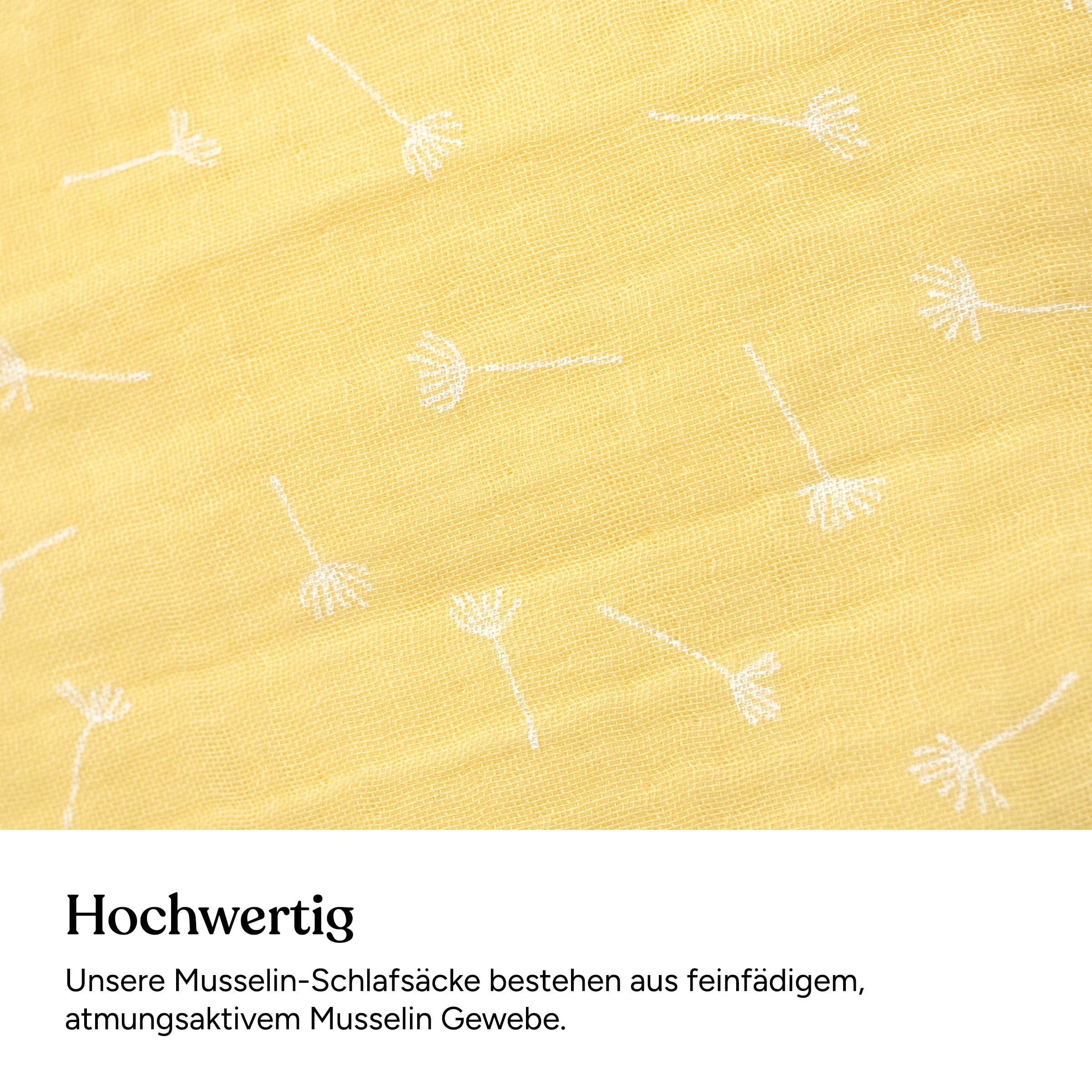Ehrenkind® Schlafsack mit Füßen | Musselin 2.5 TOG | Babyschlafsack mit 100% Bio-Baumwolle OEKO-TEX
