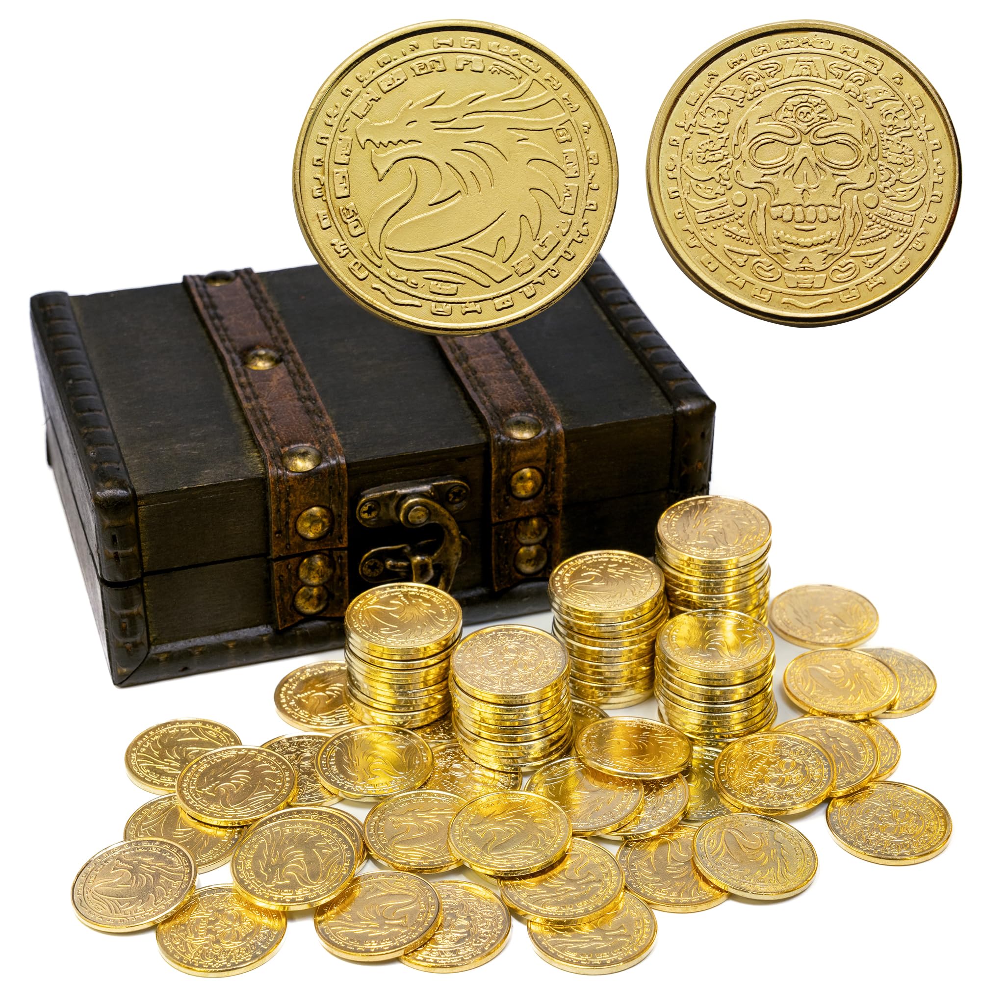 metal coins pirate treasure for dnd props gifts fantasy fake gold