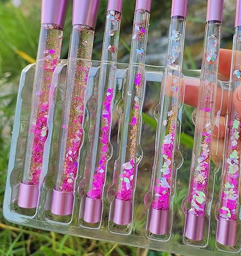 Miniatura 8 de Maquillaje para niñas pequeñas, juego de brochas para base de maquillaje con brillo, polvo de unicornio, rubor, labios, sombra de ojos, cejas