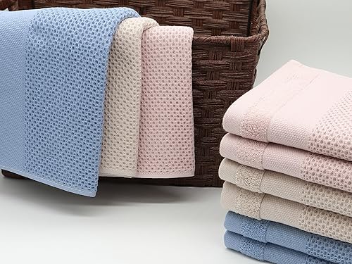 Miniatura 7 de Mia'sDream Trapos de cocina para lavar platos, paño de cocina de algodón tejido de gofre, toallas de cocina suaves y absorbentes, toallas de mano