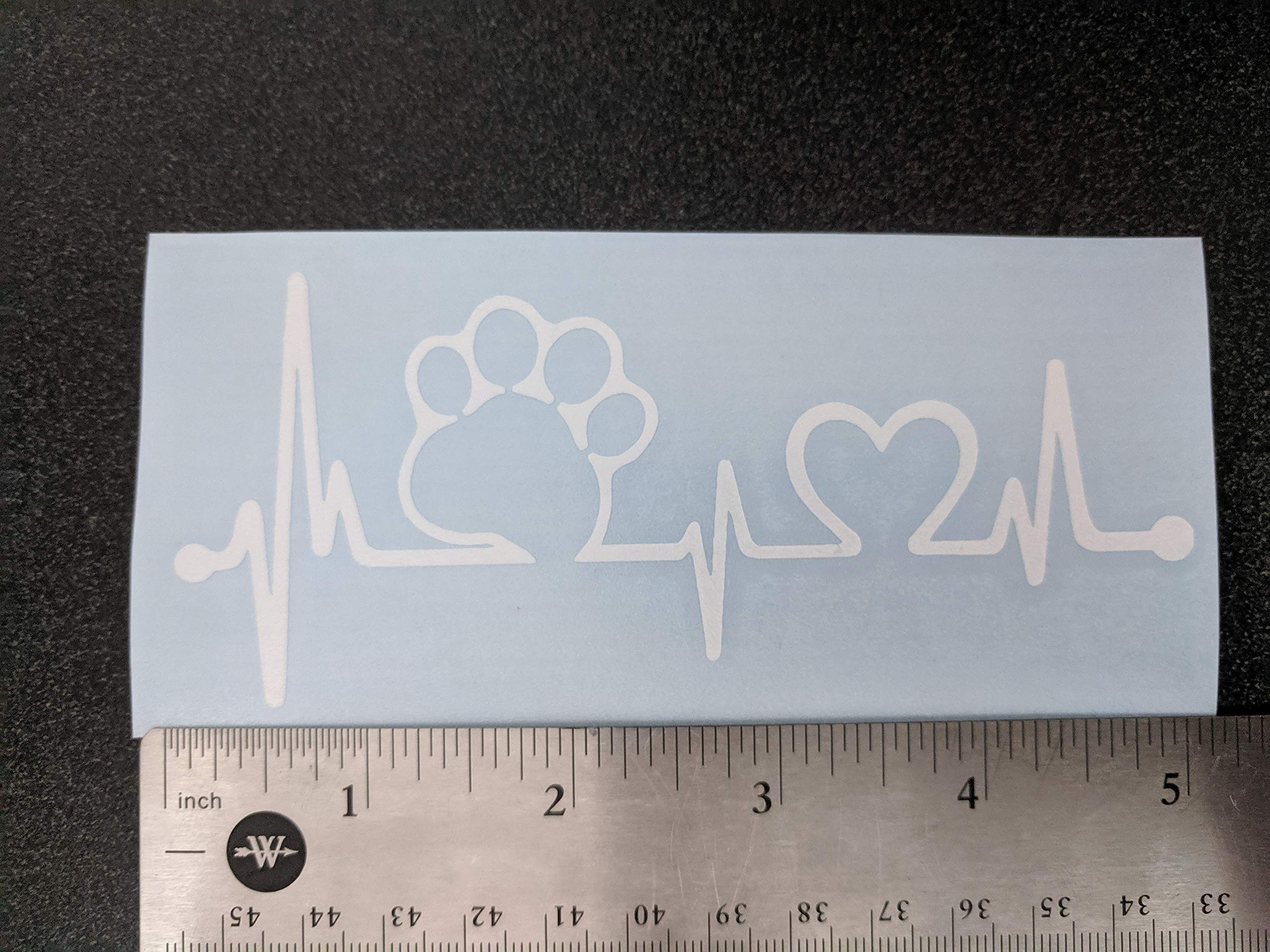 Calcomanías de patas: patas de perro, amor con una pata, latido de corazón de pata, impresiones de huellas