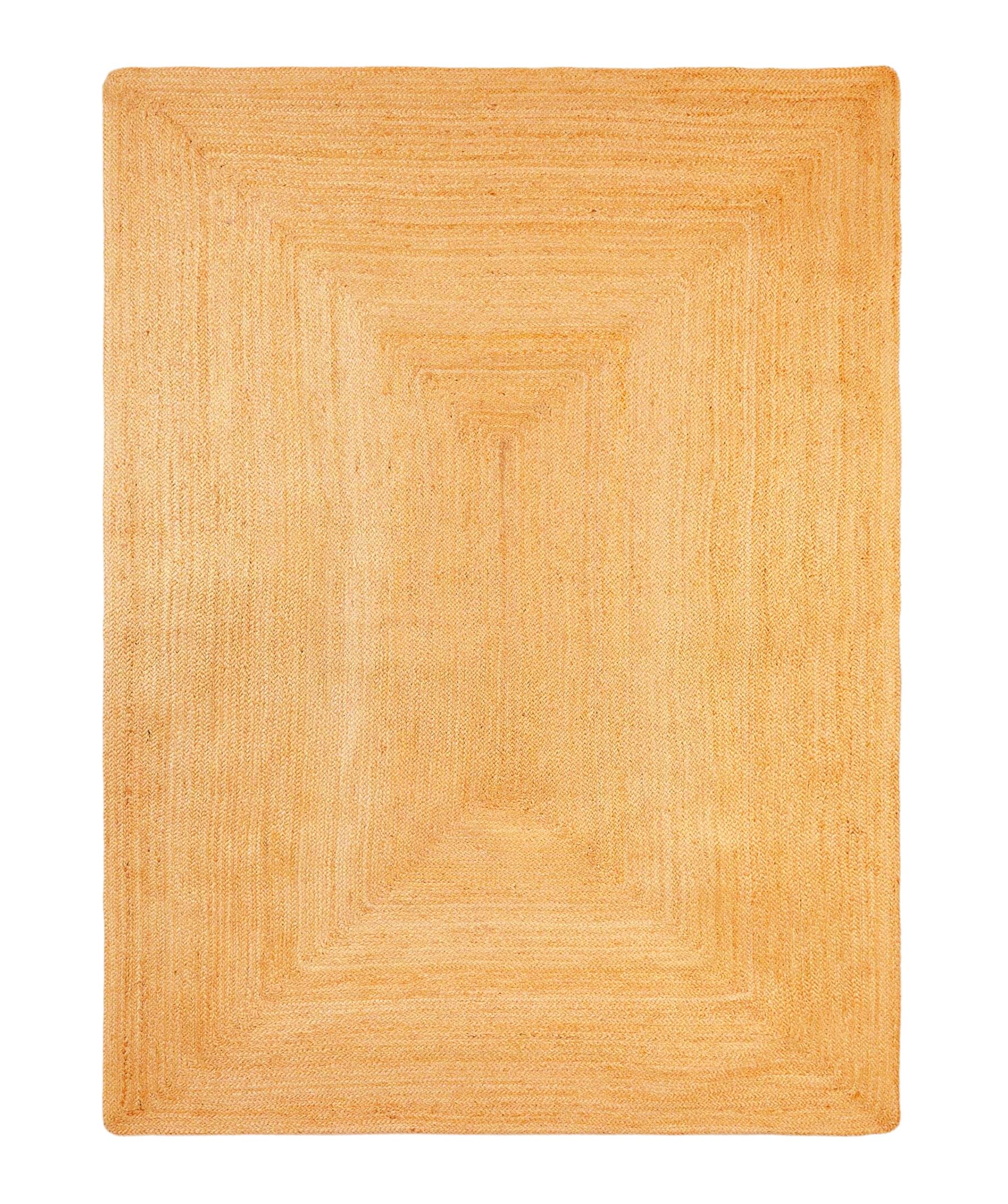 Tapis de couloir 80 x 400 cm - Tapis en jute naturel - Motif bohème ethnique - Fabriqué à la main et moderne - 100 % fibre naturelle - Pour salon, chambre à coucher, cuisine, couloir