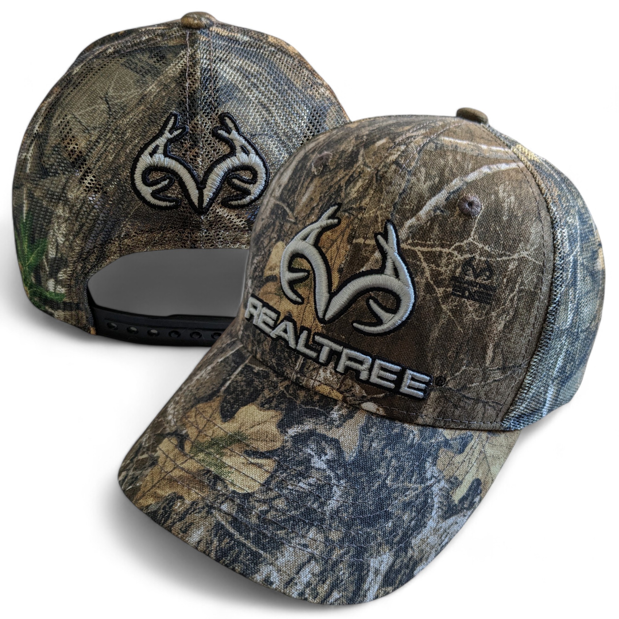 Realtree Camo APX Edge Timber Xtra Camo Embroidered Antler Logo