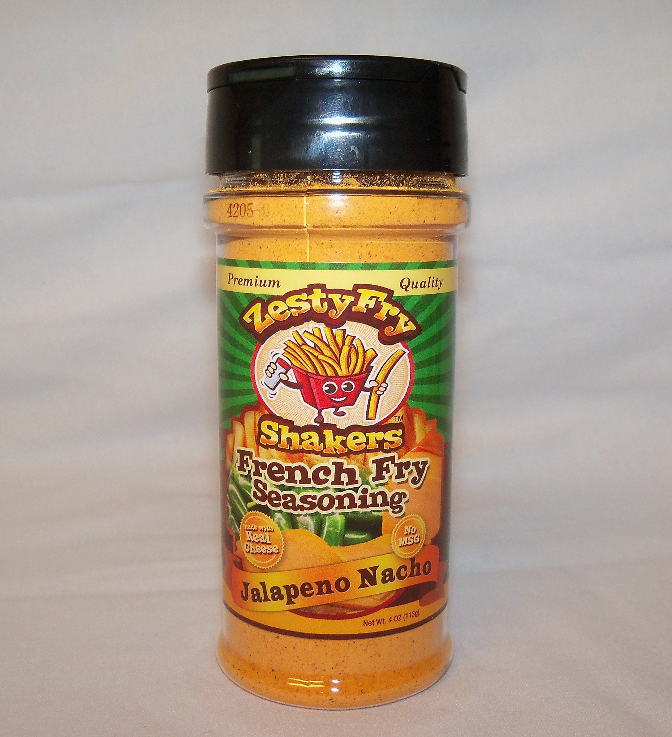 Zesty Fry Jalapeno Nacho French Fry Seasoning Bottle, 4 Ounce