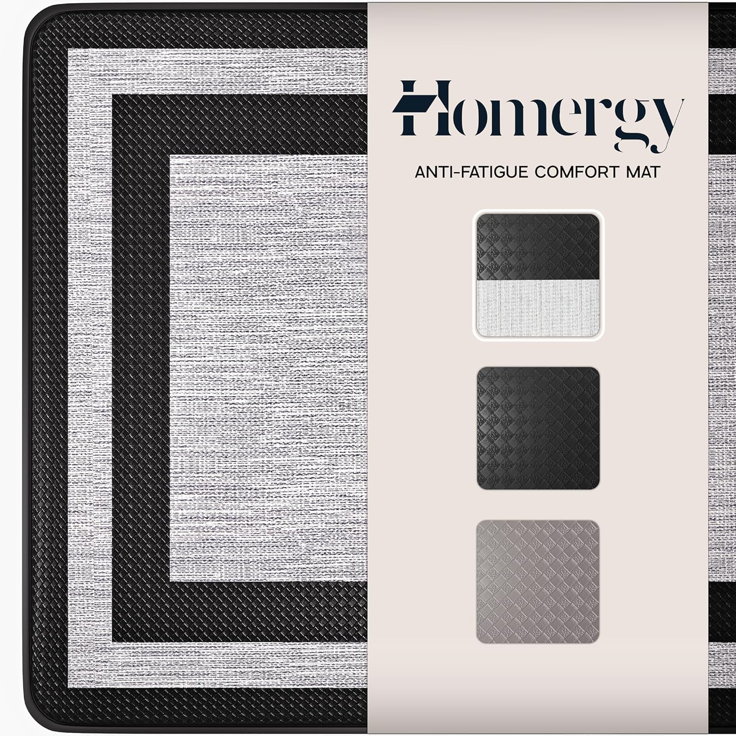 Homergy Anti Fatigue Kitchen Mats for Floor 1 PCS, Memory