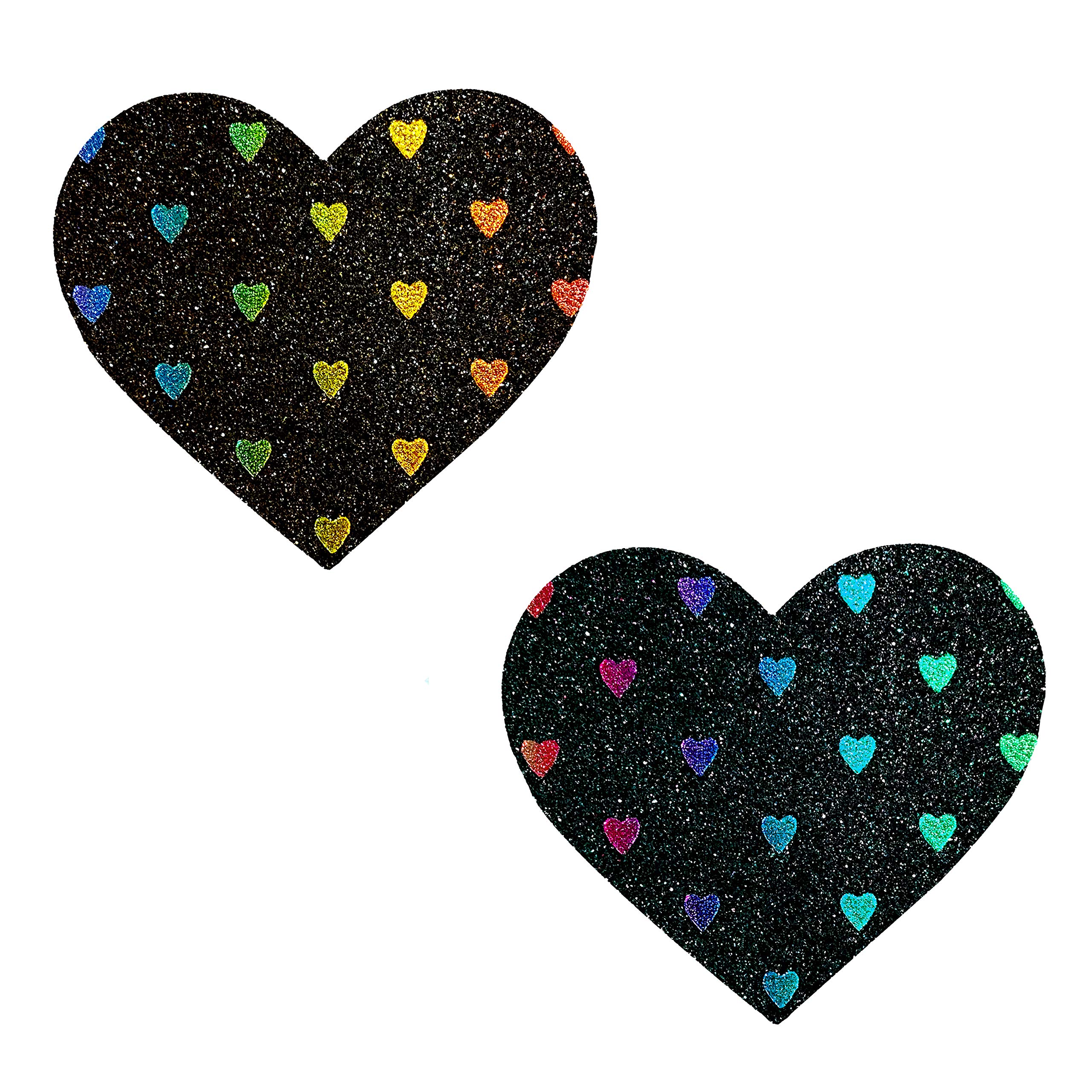 Neva Nude Iridescent Crystal Beamz Nipztix Pasties Nipple Covers for Festivals, Raves, Lingerie and More, Made in USA