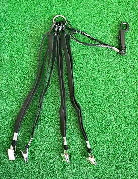 A99 Golf Head Cover Leash Strap with Bag Clip Black