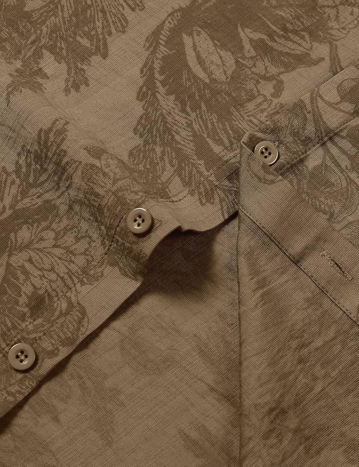 JEMITOP Men's Stylish Casual Printed Short Sleeve Button Down Shirts Summer Vacation Beach Tropical Hawaiian Shirt - Image 2