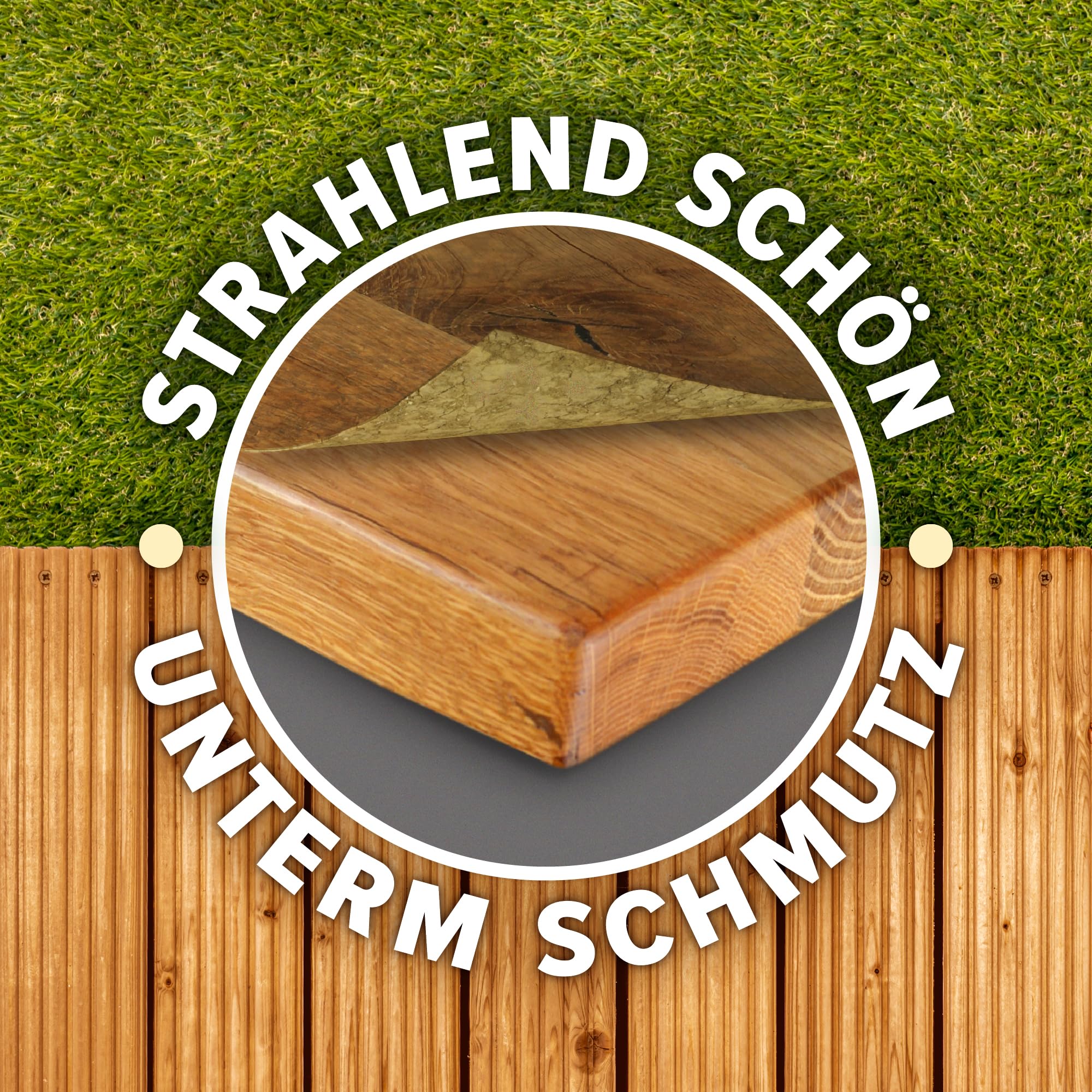 Roxil Holzentgrauer Gel – Entgrauer, Oxalsäure Holzreiniger zum Auffrischen von vergrautem Holz. Entfernt Patina, Holzentgrauer für Holzterrassen, Gartenmöbel oder Zäune im Außenbereich (5 L)