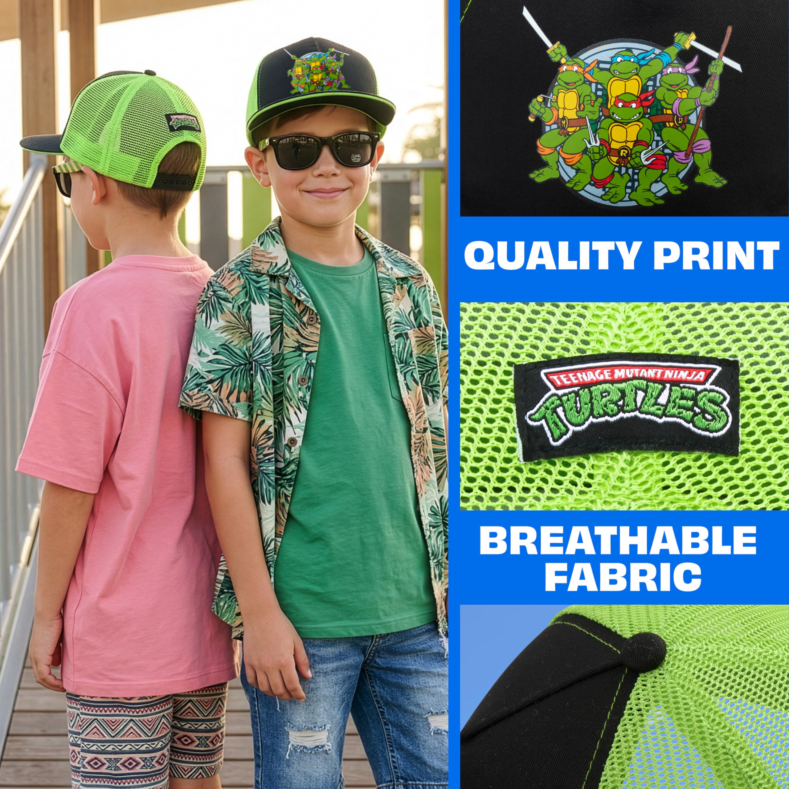 Get Trend Batman | Tortugas Ninja | Marvel Avengers Gorra y Gafas de Sol Niño Set, Gorra Infantil Verano, Protección UV y Gafas Sol Niño, Regalo Niños