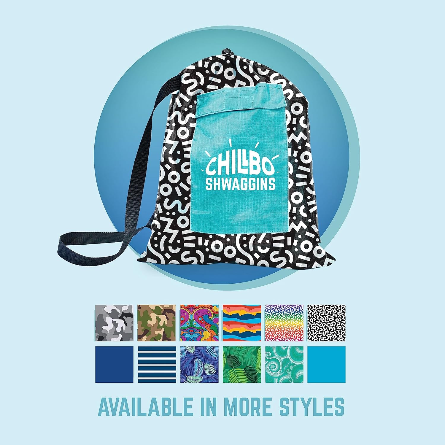 Chillbo Inflatable Couch – Unique Designs - No-Pump Setup, Ripstop Polyester, Stability Pegs, Fun Prints - Portable Air Inflatable Lounger for Beach, Camping, Festivals, and Tailgating