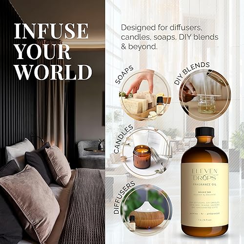 Miniatura 2 de Bougie 540 - Aceite difusor de alta calidad con notas de ámbar radiante y jazmín, aroma elegante para difusores de aire frío, hogar, oficina,