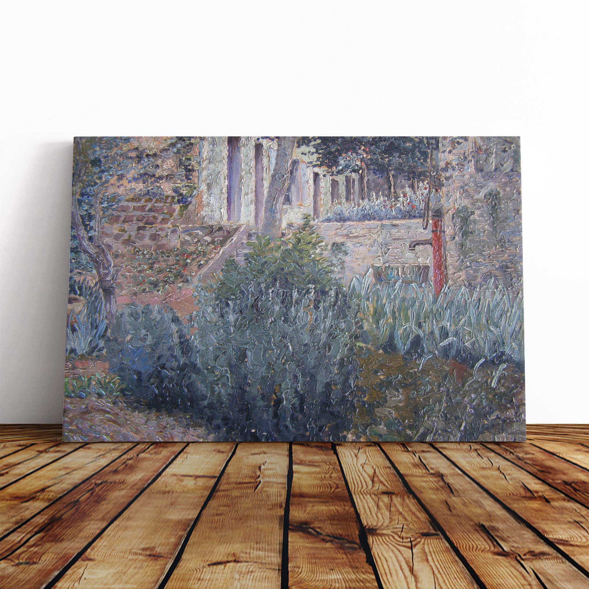 Henri Le Sidaner Garden (1) Canvas Print | Gallery Wrapped 30mm Frame Wall Art | 30x20 inches | Ready to Hang | Modern Floral Picture | Living Room Bedroom Lounge Office