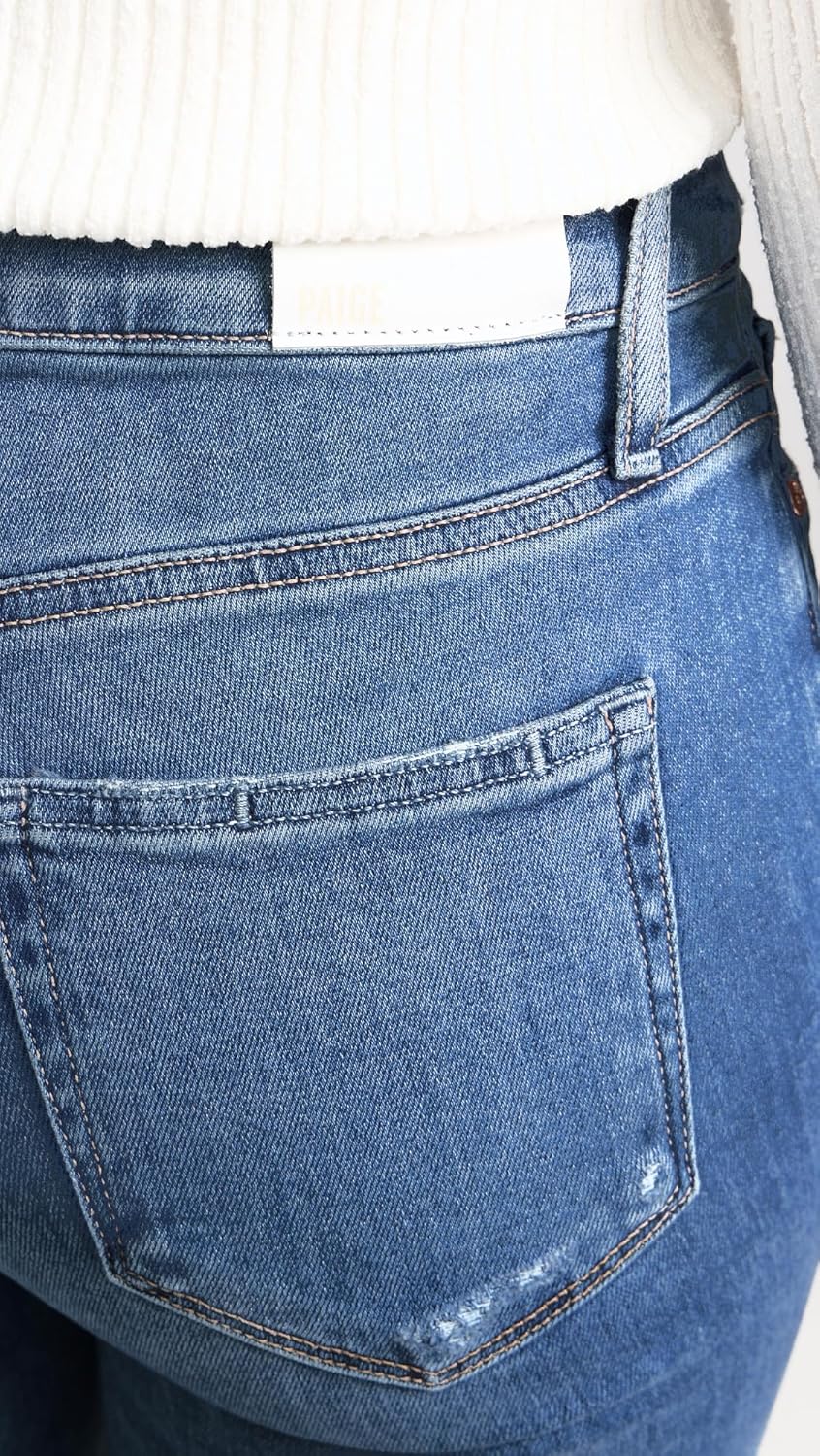 PAIGE Women's High Rise Laurel Canyon Petite Jeans - Image 6