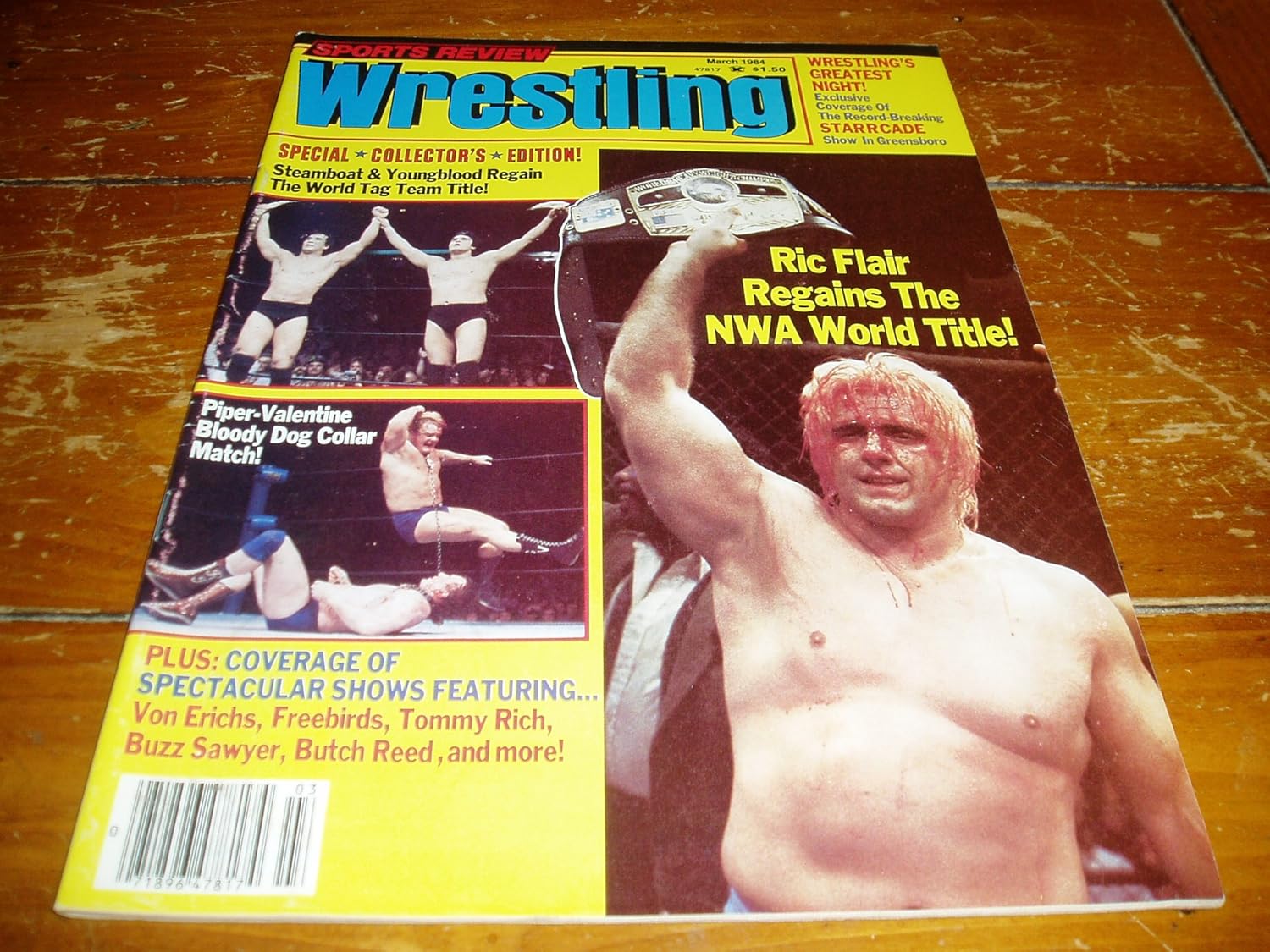 Sports Review Wrestling Magazine March 1984 Issue Stu Saks