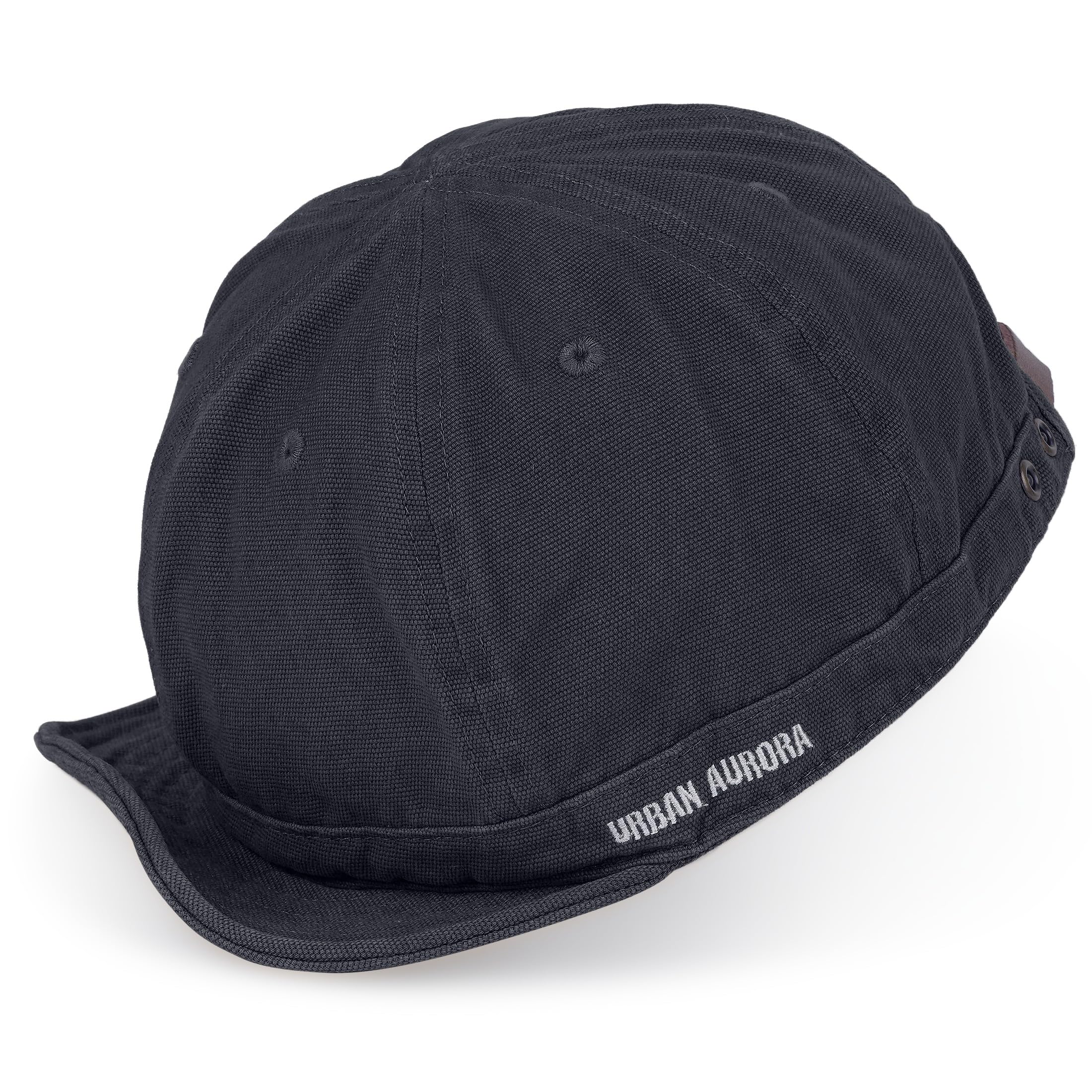 Short Brim Baseball Cap Fashion Cotton Dad Hat with Adjustable Short Bill Polo Style Casual Outdoor Sports Unisex Hip Hop Cap