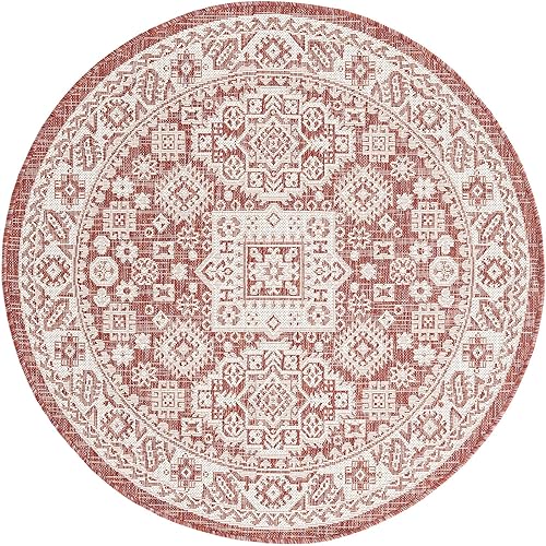 Miniatura 594 de Rugs.com Outdoor Aztec Collection Alfombra – 4 x 6 pies alfombra de tejido plano gris carbón perfecta para salas de estar, grandes comedores, planos